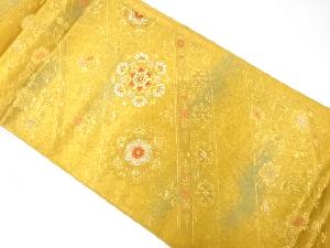 引き箔正倉院華文斜取文様織り出し袋帯